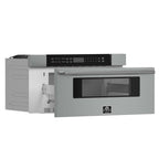 Forno Capoliveri 30-Inch Microwave Drawer, Stainless Steel, 1.2 cu.ft, 1500 Watts, Built-In, Touch Control LCD Display, Auto-Touch Open/Close, 11 Power Levels, Sensor Cooking