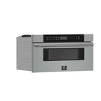 Forno Capoliveri 30-Inch Microwave Drawer, Stainless Steel, 1.2 cu.ft, 1500 Watts, Built-In, Touch Control LCD Display, Auto-Touch Open/Close, 11 Power Levels, Sensor Cooking