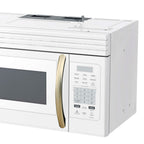 Forno Scalo 30-Inch Over the Range Microwave, White – 1.6 cu.ft, 300 CFM Vent, Touch Control, LED Light