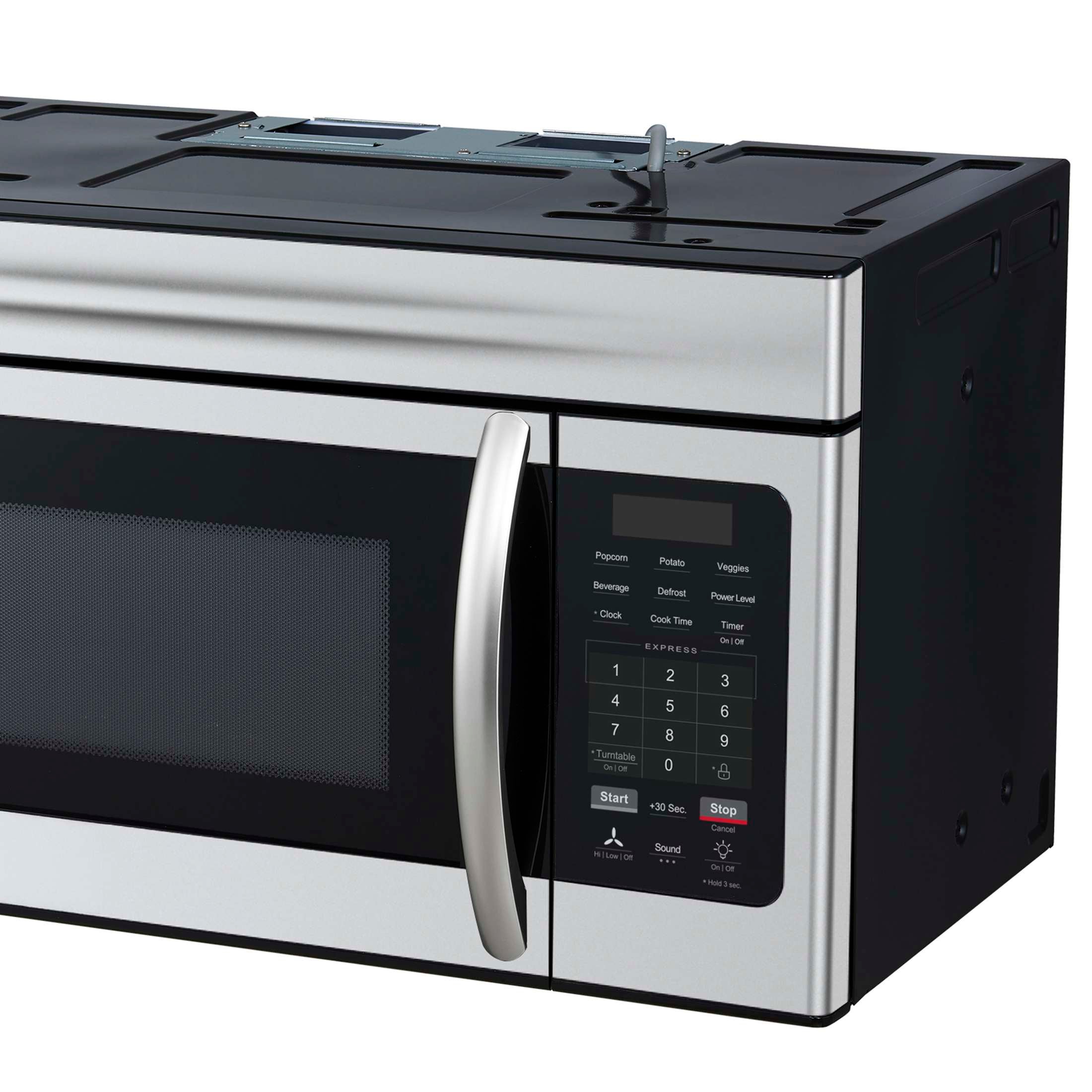 Forno Scalo 30-Inch Over the Range Microwave, Stainless Steel – 1.6 cu.ft, 300 CFM Vent, Touch Control, LED Light