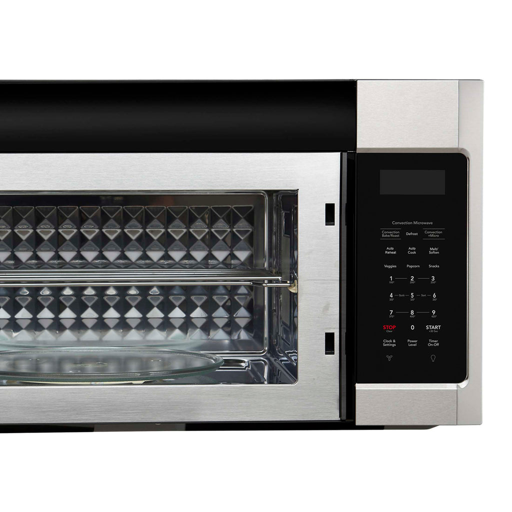 Forno Fornace 30-Inch Over the Range Convection Microwave, Stainless Steel – 1.5 cu.ft, 300 CFM Vent, Touch Control, LED Light