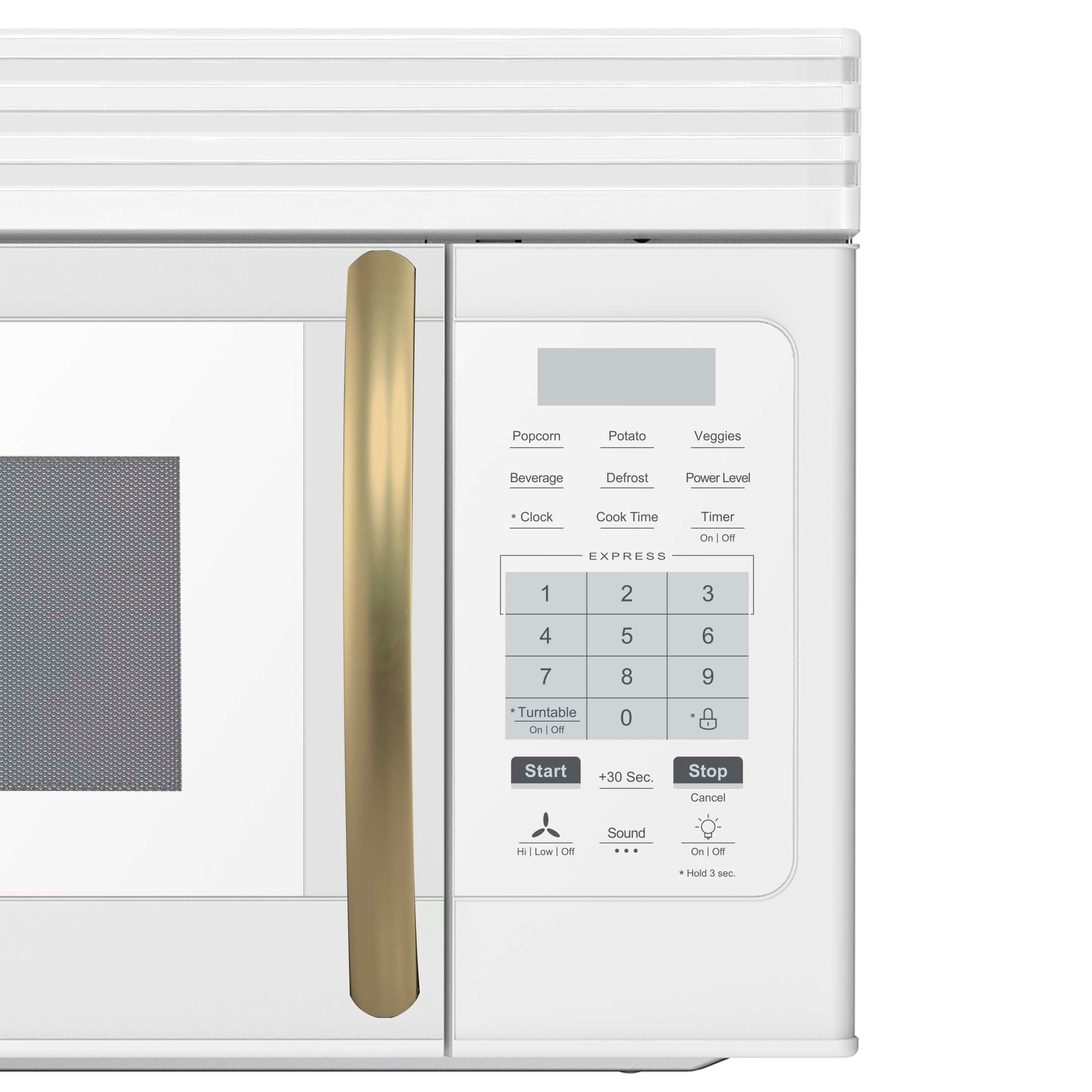 Forno Scalo 30-Inch Over the Range Microwave, White – 1.6 cu.ft, 300 CFM Vent, Touch Control, LED Light