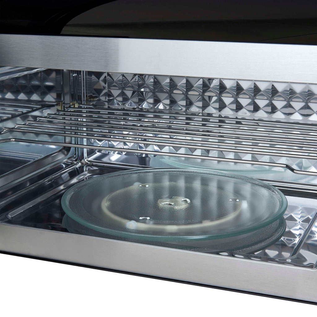 Forno Fornace 30-Inch Over the Range Convection Microwave, Black – 1.5 cu.ft, 300 CFM Vent, Touch Control, LED Light