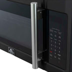 Forno Fornace 30-Inch Over the Range Convection Microwave, Black – 1.5 cu.ft, 300 CFM Vent, Touch Control, LED Light