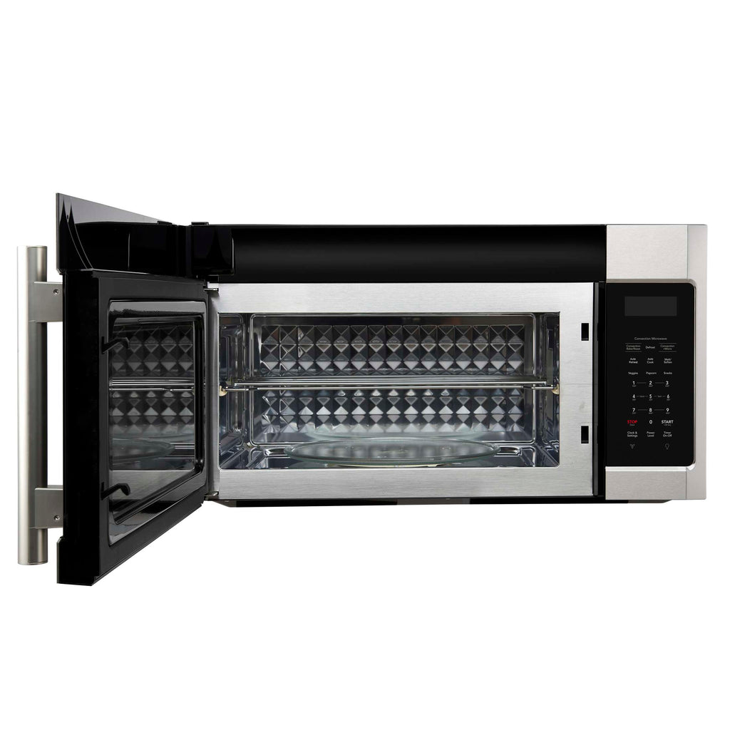 Forno Fornace 30-Inch Over the Range Convection Microwave, Stainless Steel – 1.5 cu.ft, 300 CFM Vent, Touch Control, LED Light