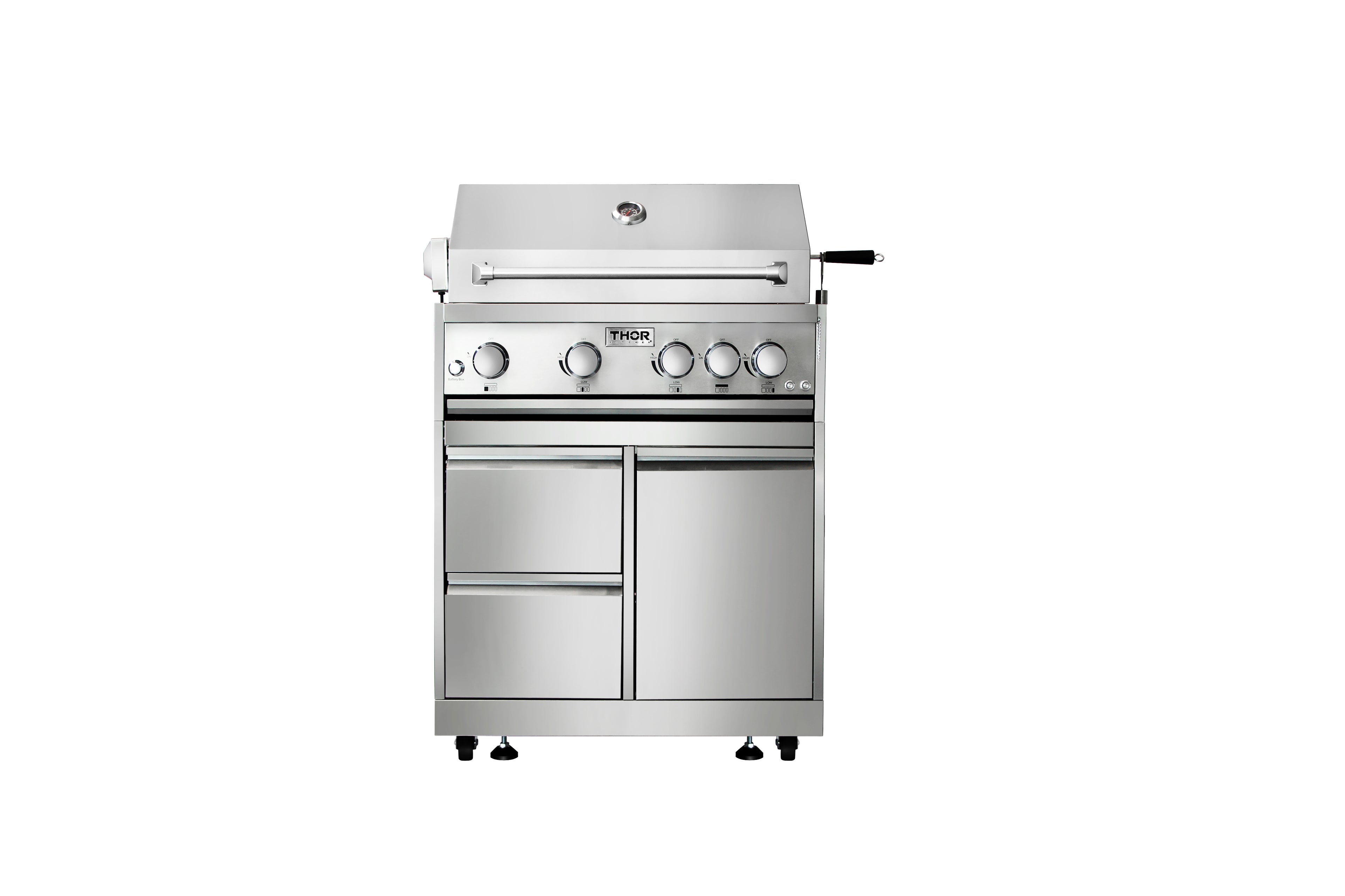 THOR Kitchen Outdoor Kitchen BBQ Grill Cabinet in Stainless Steel – Model MK03SS304
