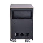 Forno Rimini Outdoor Kitchen 30" BBQ 62,600 BTU, 3 Burners with Sear & Rotisserie, 2.4 cu.ft. Beverage Center, Stainless Steel Sink, Black Cabinets & Gray Sintered Stone Countertop