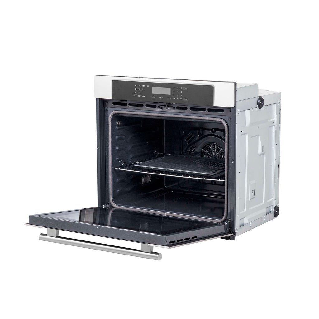 Forno Villarosa 30-Inch Electric Wall Oven, Stainless Steel, 5.0 cu.ft Capacity, Air Fry, Steam Cleaning, Glass Touch Controls