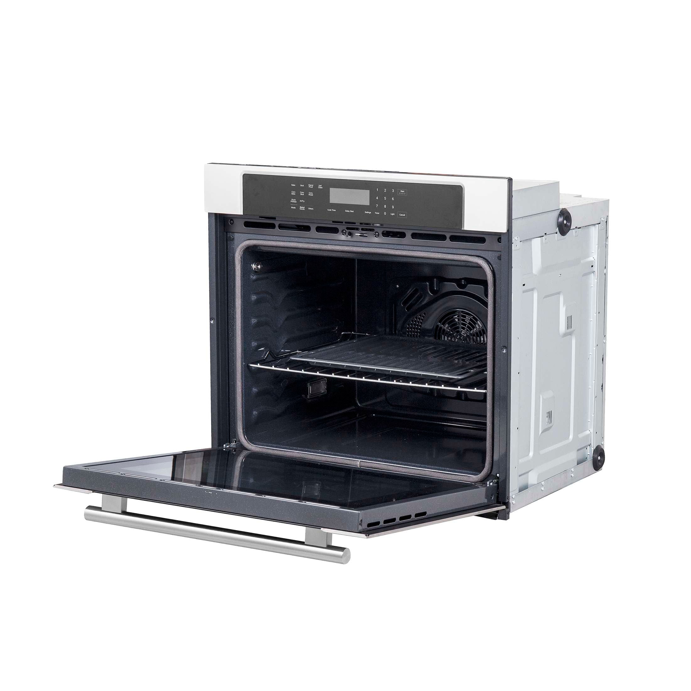 Forno Villarosa 30-Inch Electric Wall Oven, Stainless Steel, 5.0 cu.ft Capacity, Air Fry, Steam Cleaning, Glass Touch Controls