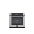 Forno Villarosa 30-Inch Electric Wall Oven, Stainless Steel, 5.0 cu.ft Capacity, Air Fry, Steam Cleaning, Glass Touch Controls