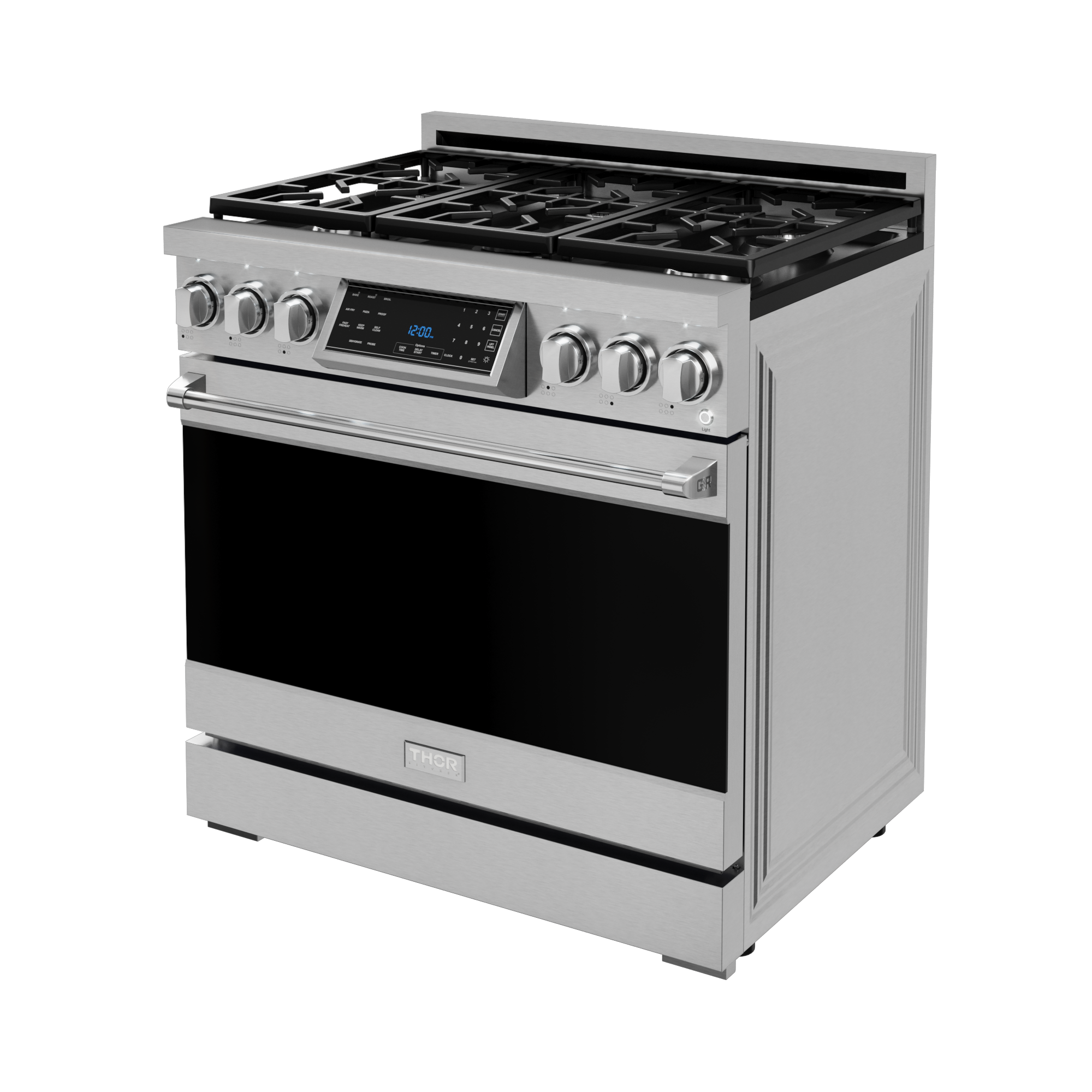 36 Inch Professional Gas Range with Tilt Panel Touch Control in Stainless Steel | Gordon Ramsay Series