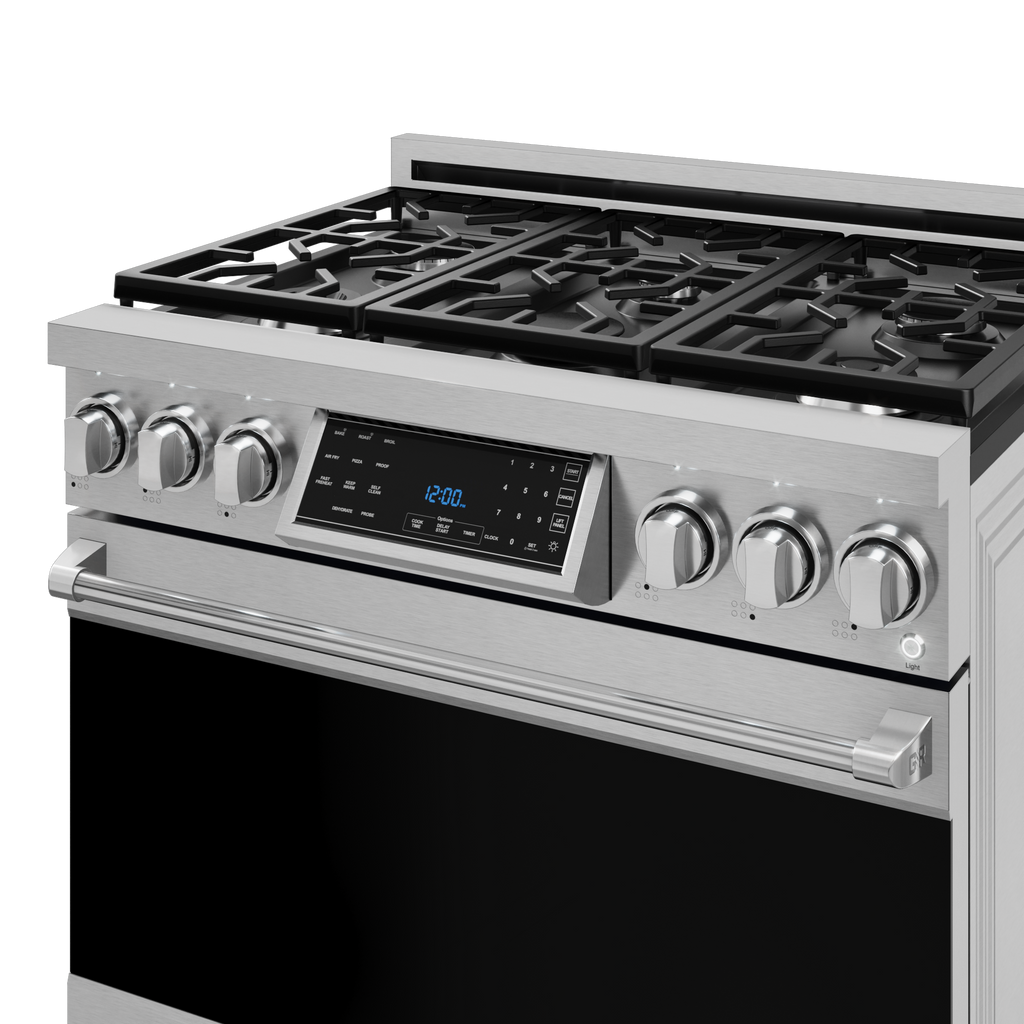36 Inch Professional Gas Range with Tilt Panel Touch Control in Stainless Steel | Gordon Ramsay Series