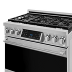 36 Inch Professional Gas Range with Tilt Panel Touch Control in Stainless Steel | Gordon Ramsay Series