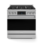 36 Inch Professional Gas Range with Tilt Panel Touch Control in Stainless Steel | Gordon Ramsay Series