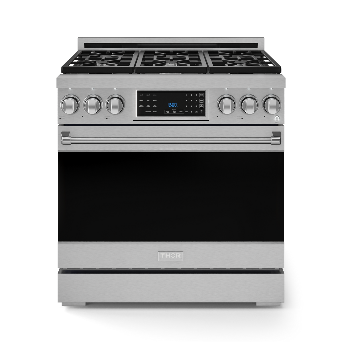 36 Inch Professional Gas Range with Tilt Panel Touch Control in Stainless Steel | Gordon Ramsay Series
