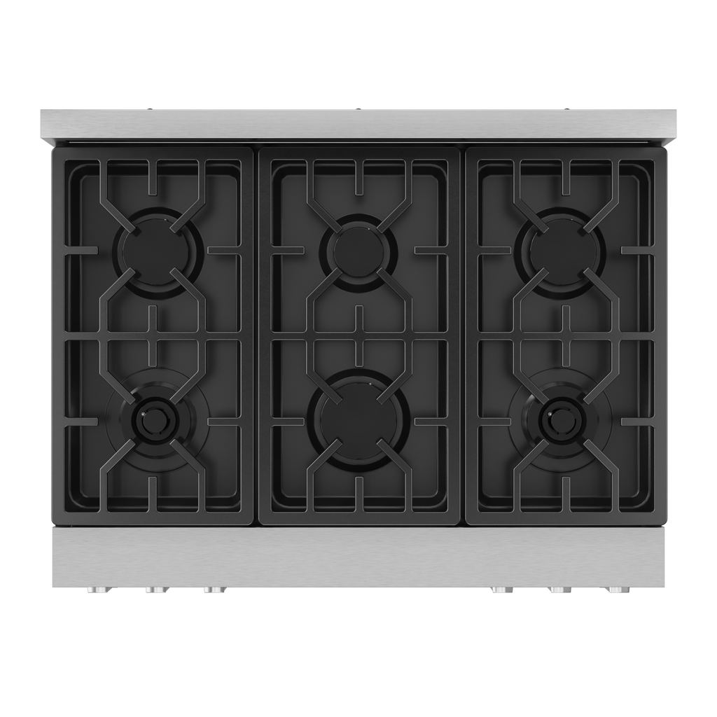 36 Inch Professional Gas Range with Tilt Panel Touch Control in Stainless Steel | Gordon Ramsay Series