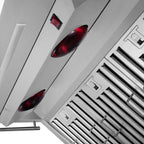 Forno Savona 36-Inch Wall Mount Range Hood, Baffle Filters, Backsplash Included
