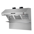 Forno Savona 48-Inch Wall Mount Range Hood, Baffle Filters, Backsplash Included