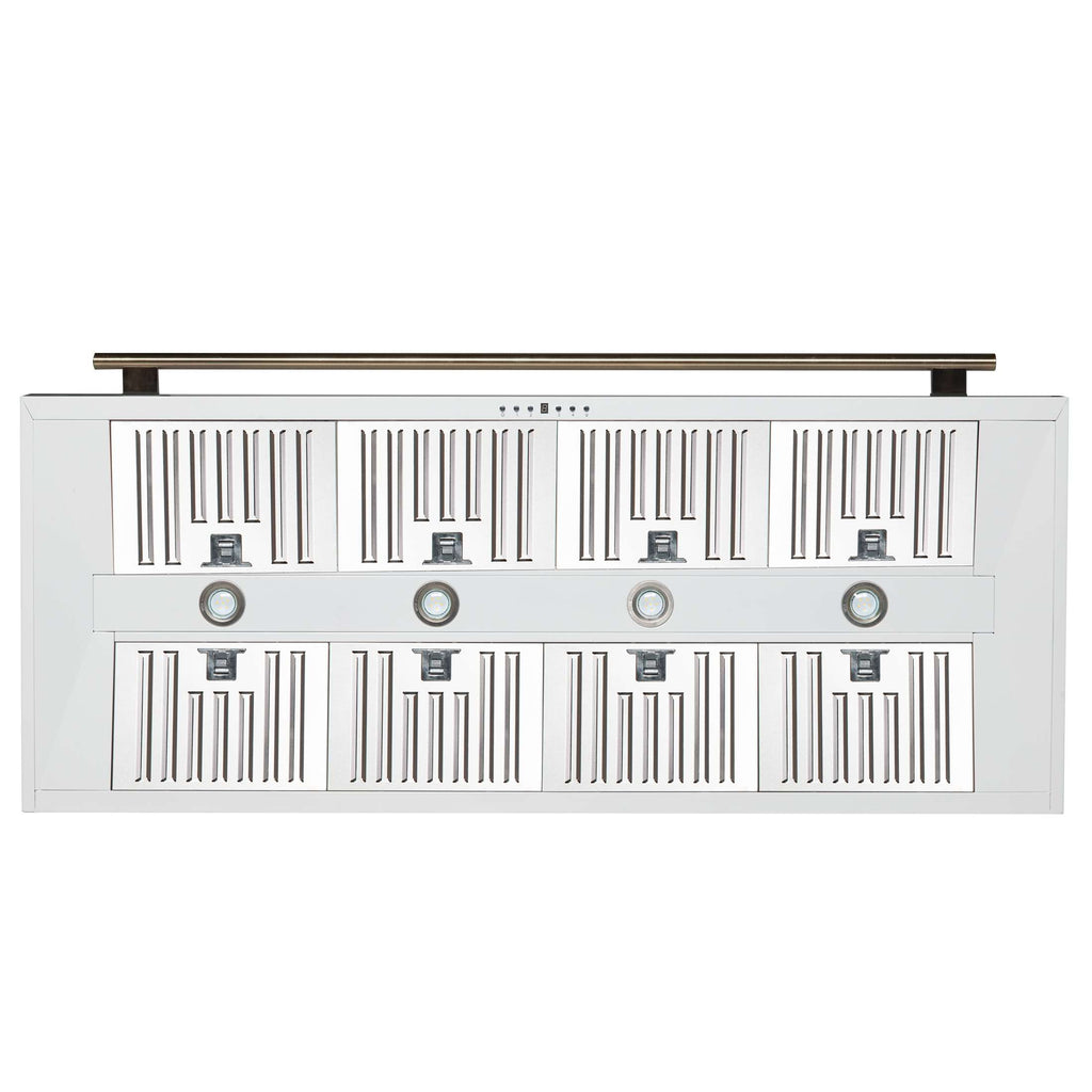 Forno Aria 60 Inch Wall-Mounted Range Hood in White