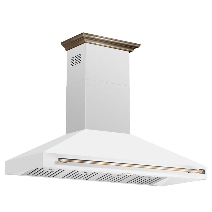 Forno Aria 60 Inch Wall-Mounted Range Hood in White