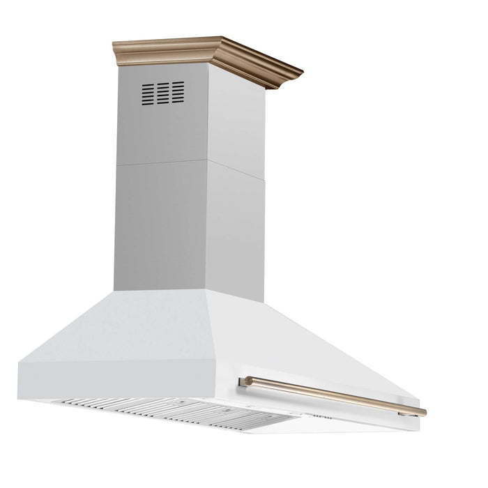 Forno Aria 60 Inch Wall-Mounted Range Hood in White