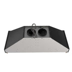 Forno Venezia 48 Inch Wall-Mounted Range Hood in Black with Antique Brass Accessories, Touch Controls and Baffle Filters