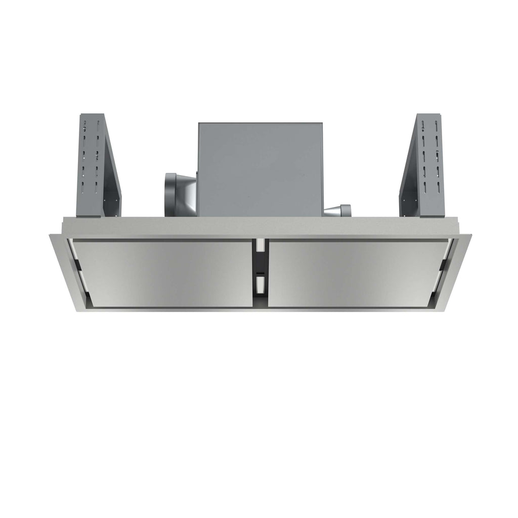 FORNO Arezzo 44-Inch Recessed Ceiling Range Hood, Dual Motors, 1200 CFM, Hybrid Filters, Remote Control