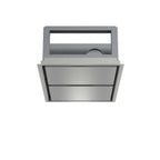 FORNO Arezzo 44-Inch Recessed Ceiling Range Hood, Dual Motors, 1200 CFM, Hybrid Filters, Remote Control