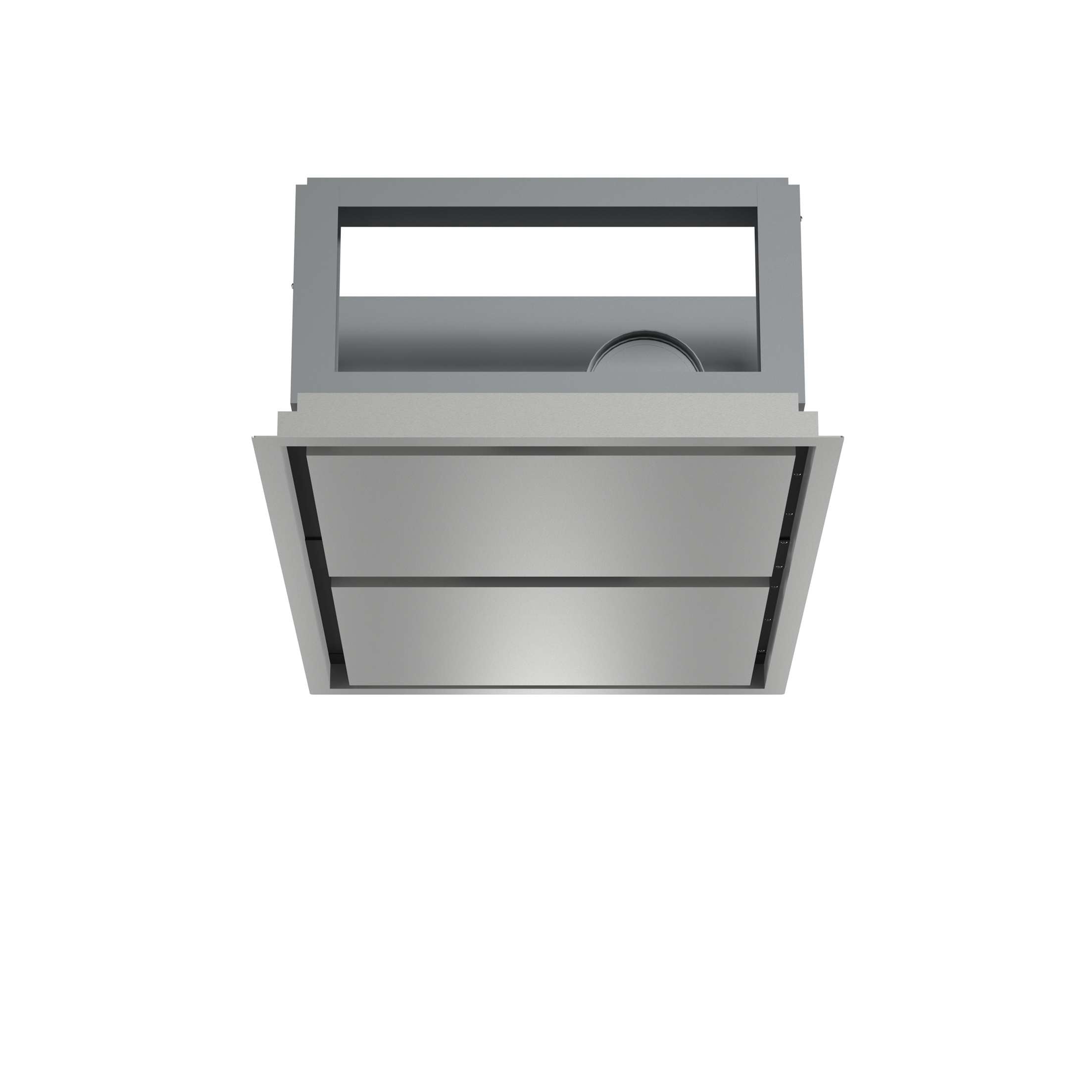 FORNO Arezzo 44-Inch Recessed Ceiling Range Hood, Dual Motors, 1200 CFM, Hybrid Filters, Remote Control
