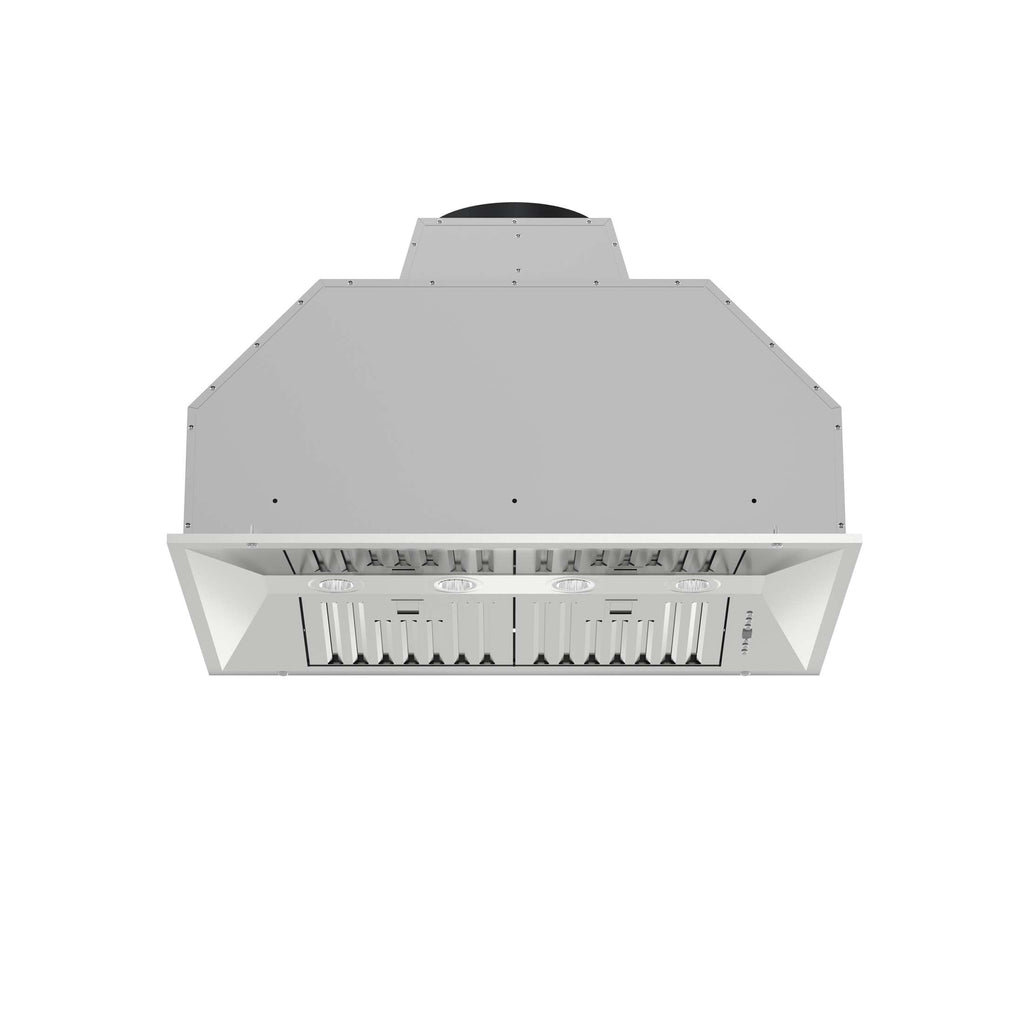 Forno Altilia 36-Inch Insert Range Hood, Stainless Steel, LED Lighting, Baffle Filters