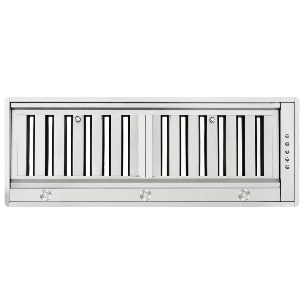 Forno Frassanito 30-Inch Insert Range Hood, 450 CFM, Stainless Steel Baffle Filters, LED Lighting
