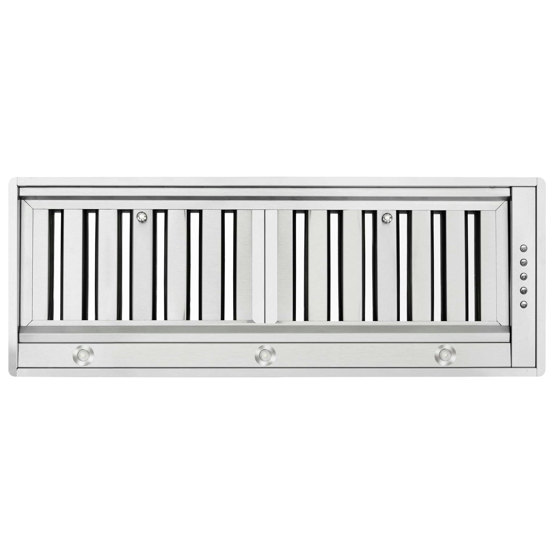 Forno Frassanito 30-Inch Insert Range Hood, 450 CFM, Stainless Steel Baffle Filters, LED Lighting