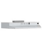 Forno Cappa 30-Inch Under Cabinet Range Hood, White, 200 CFM, Convertible, LED Lighting