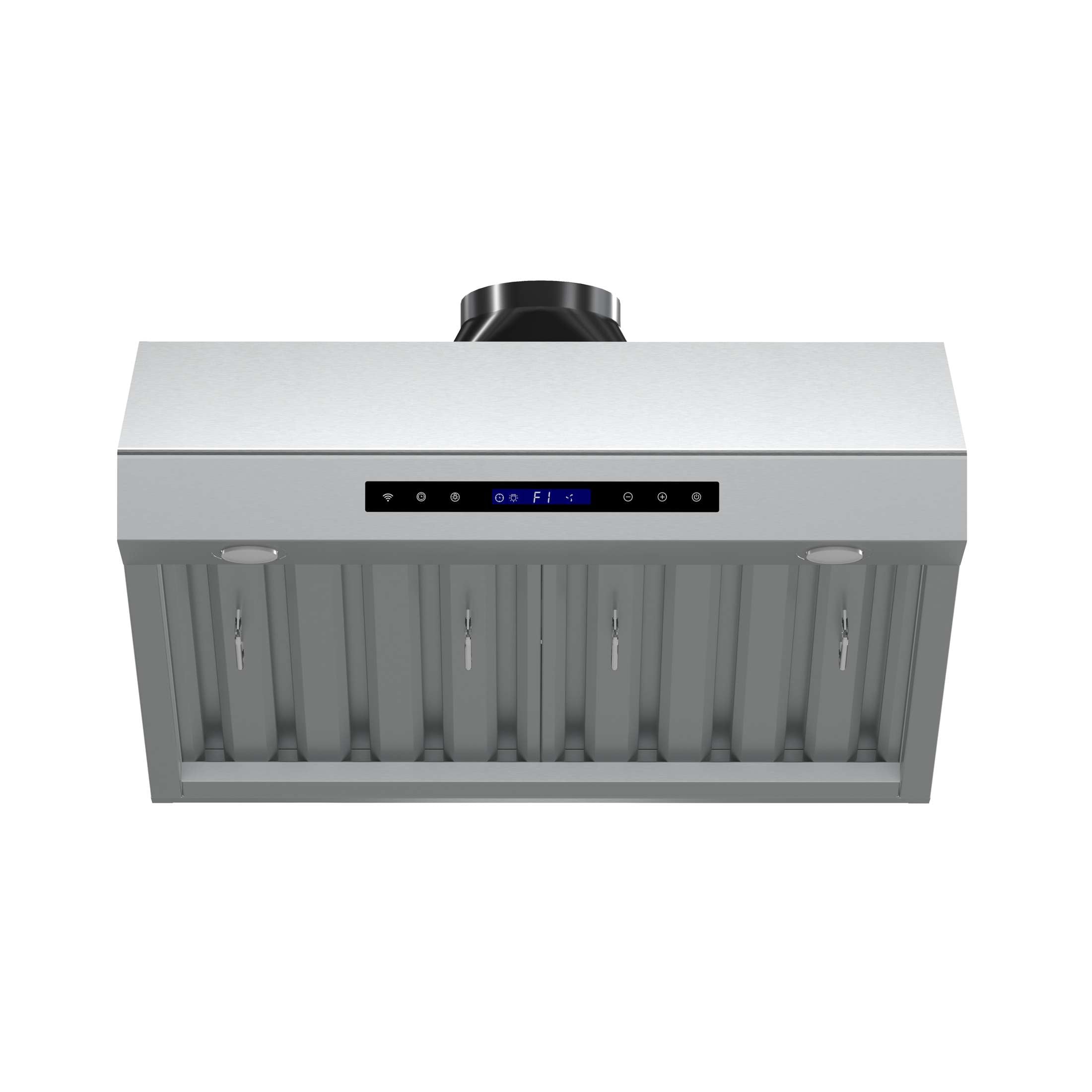 Forno Palazzo 30-Inch Wall Mounted Range Hood, Stainless Steel, Heavy Duty Baffle Filters, Remote Control