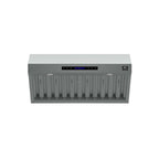 Forno Palazzo 36-Inch Wall Mounted Range Hood, Stainless Steel, Heavy Duty Baffle Filters, Remote Control