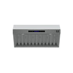 Forno Palazzo 36-Inch Wall Mounted Range Hood, Stainless Steel, Heavy Duty Baffle Filters, Remote Control