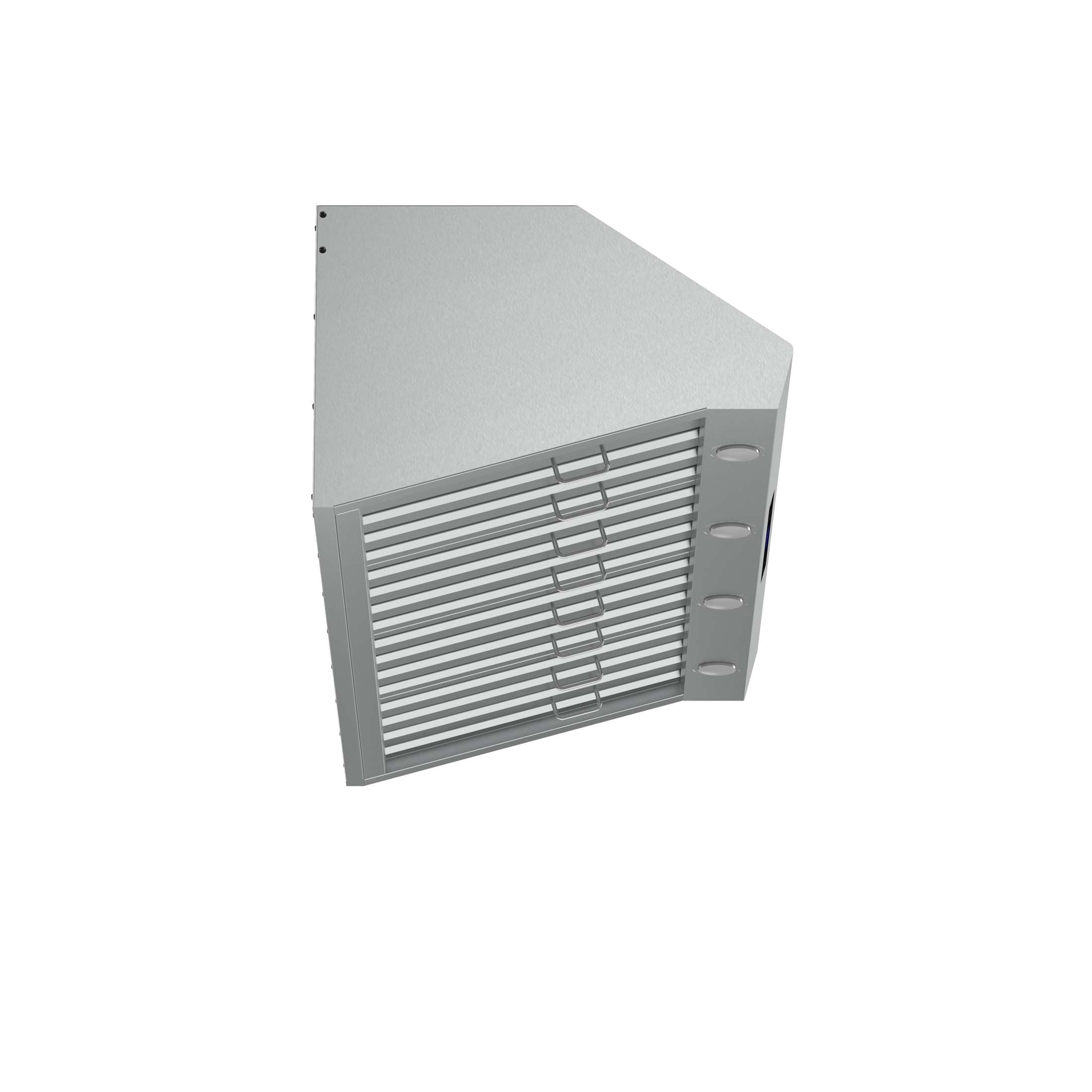 Forno Palazzo 48-Inch Wall Mounted Range Hood, Stainless Steel, Heavy Duty Baffle Filters, Remote Control