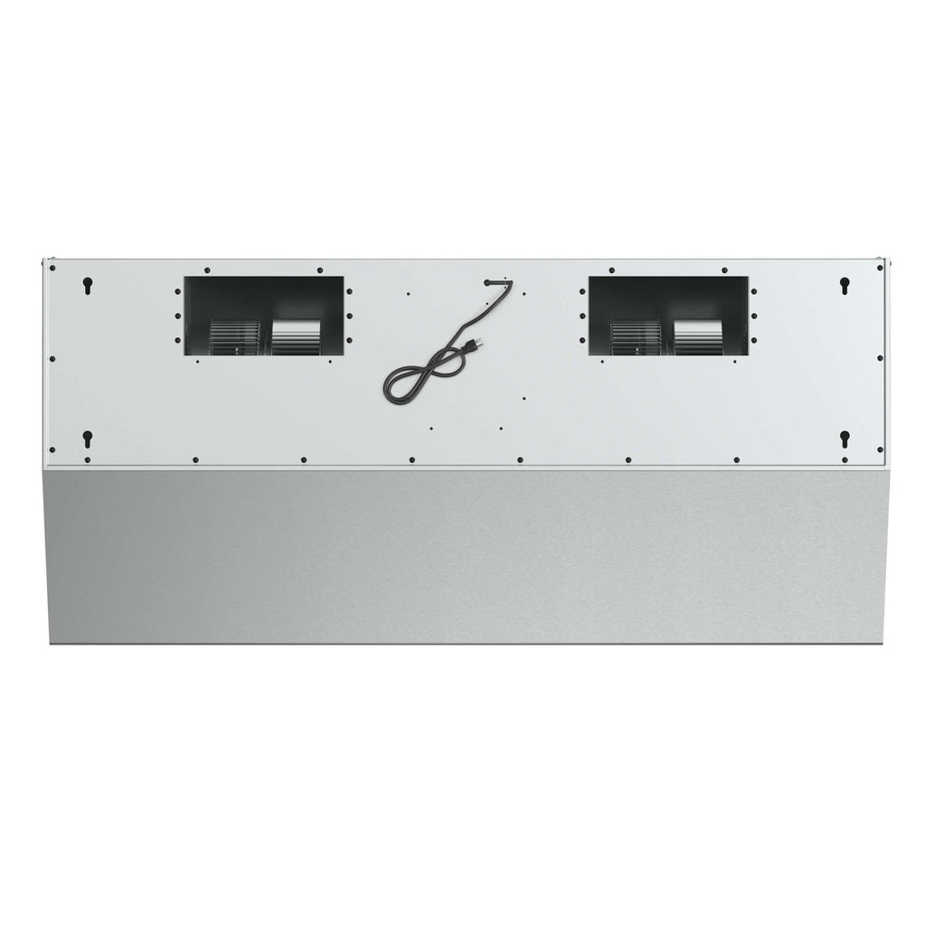 Forno Palazzo 48-Inch Wall Mounted Range Hood, Stainless Steel, Heavy Duty Baffle Filters, Remote Control