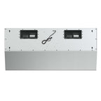 Forno Palazzo 48-Inch Wall Mounted Range Hood, Stainless Steel, Heavy Duty Baffle Filters, Remote Control