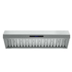 Forno Palazzo 60-Inch Wall Mounted Range Hood, Stainless Steel, Heavy Duty Baffle Filters, Remote Control
