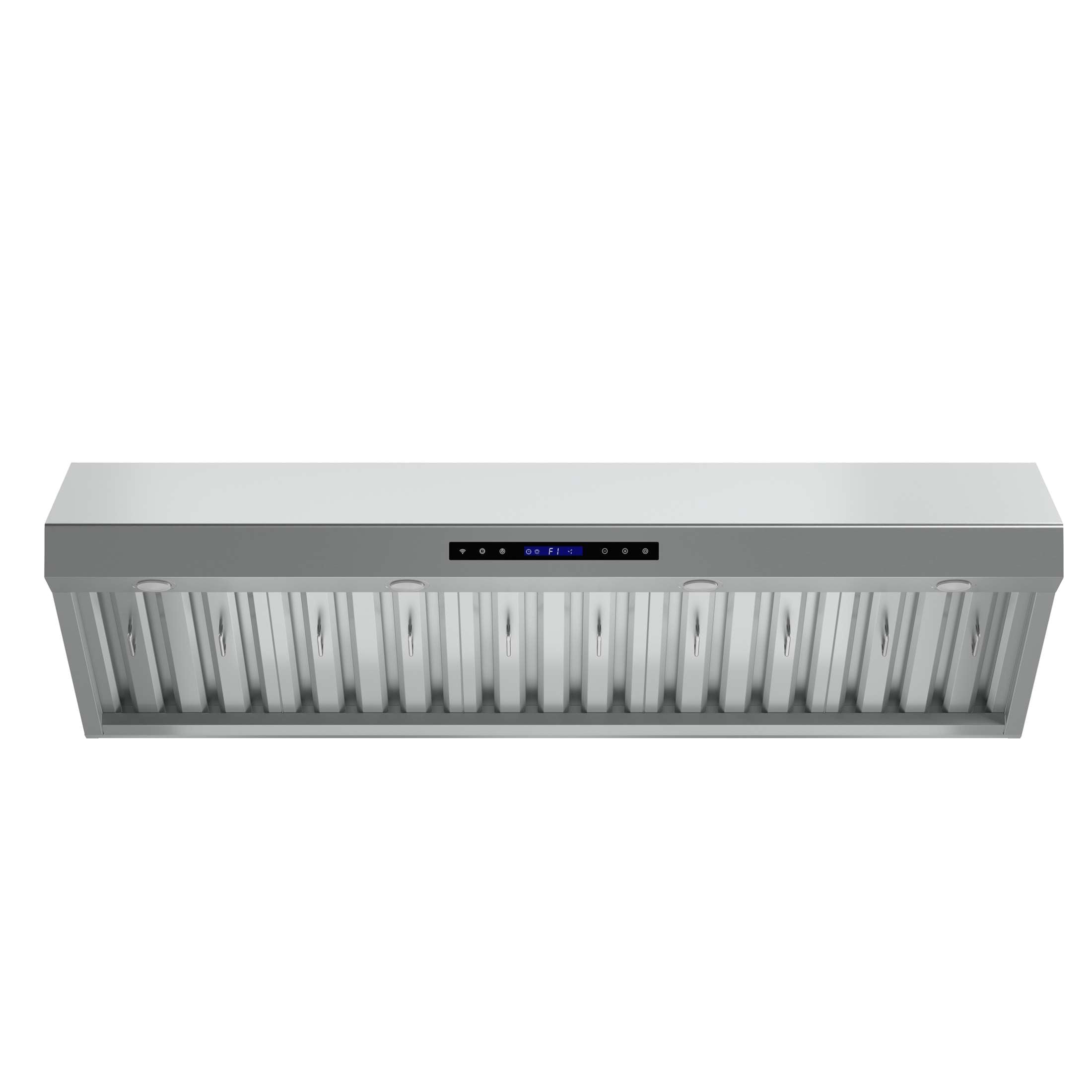 Forno Palazzo 60-Inch Wall Mounted Range Hood, Stainless Steel, Heavy Duty Baffle Filters, Remote Control