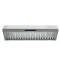 Forno Palazzo 60-Inch Wall Mounted Range Hood, Stainless Steel, Heavy Duty Baffle Filters, Remote Control