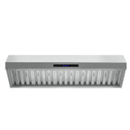 Forno Palazzo 60-Inch Wall Mounted Range Hood, Stainless Steel, Heavy Duty Baffle Filters, Remote Control