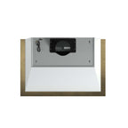 Forno Vittorio 36-Inch Wall Mount Range Hood, White with Antique Brass Trim, 424 CFM Airflow, Dishwasher-Safe Baffle Filters, Remote Control, 3-Speed Fan, Bright LED Lighting.