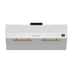 Forno Bari Espresso 30-Inch Under Cabinet Range Hood, White, 600 CFM, LED Lighting, Dishwasher-Safe Baffle Filters, 3-Speed Fan Control
