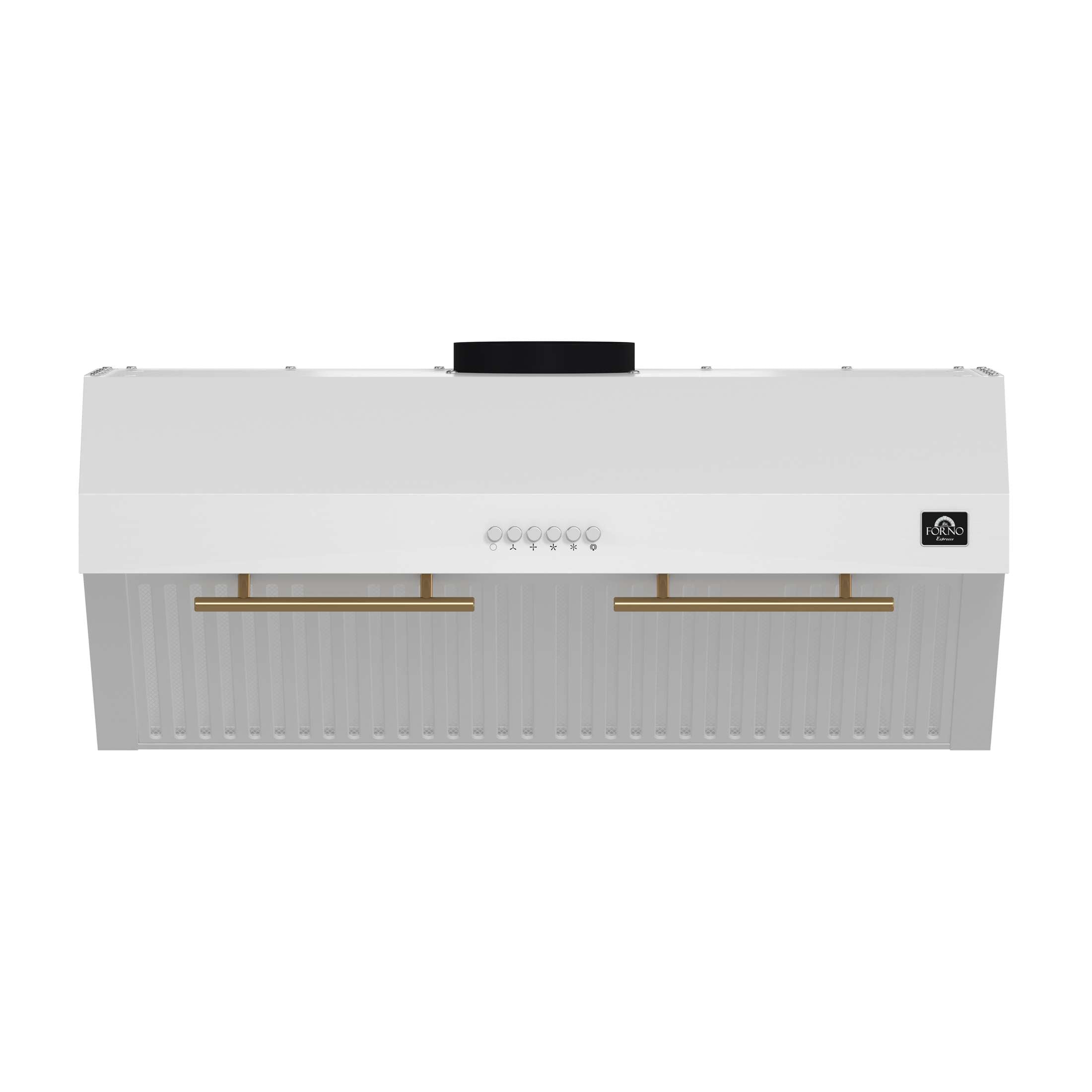 Forno Bari Espresso 30-Inch Under Cabinet Range Hood, White, 600 CFM, LED Lighting, Dishwasher-Safe Baffle Filters, 3-Speed Fan Control