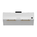 Forno Bari Espresso 30-Inch Under Cabinet Range Hood, White, 600 CFM, LED Lighting, Dishwasher-Safe Baffle Filters, 3-Speed Fan Control