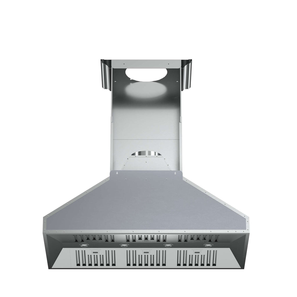 Forno Orvieto 48-Inch Wall Mount Range Hood, LED Lighting, Heavy Duty, Stainless Steel