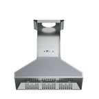 Forno Orvieto 48-Inch Wall Mount Range Hood, LED Lighting, Heavy Duty, Stainless Steel