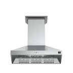 Forno Orvieto 48-Inch Wall Mount Range Hood, LED Lighting, Heavy Duty, Stainless Steel